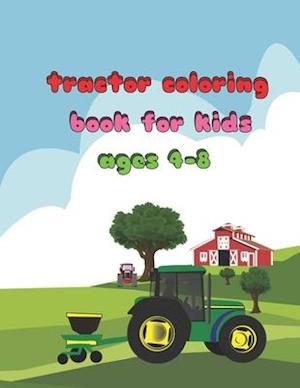 Cover for Badreddine Djoudi · Tractor Coloring Book for Kids Ages 4-8 (Paperback Book) (2021)