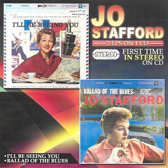 Cover for Jo Stafford · 2 Lps on 1 Cd-first Time in Stereo on CD (CD) (2024)