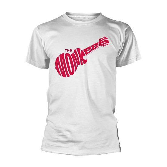 Cover for The Monkees · Guitar Logo (White) (T-shirt) [size XL] [White edition] (2018)