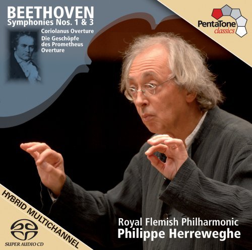 Beethoven / Symphonies Nos 1 & 3 - Royal Flemish Phil / Herreweghe - Musik - PENTATONE MUSIC - 0827949031366 - 12. maj 2008