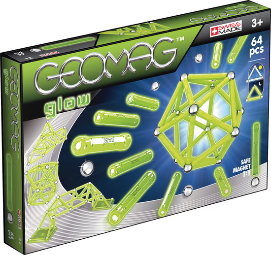 Cover for Geomag · Geomag - Glow - 64 pcs (Toys)