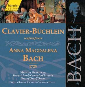 BACH:Clavier-Büchlein für Anna - Michael Behringer - Muziek - hänssler CLASSIC - 4010276016366 - 16 mei 2000