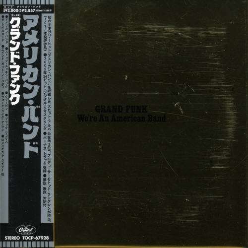 Cover for Grand Funk Railroad · Were an American Band (Jpn) (Rmst) (Jmlp) (CD) [Remastered edition] (2008)