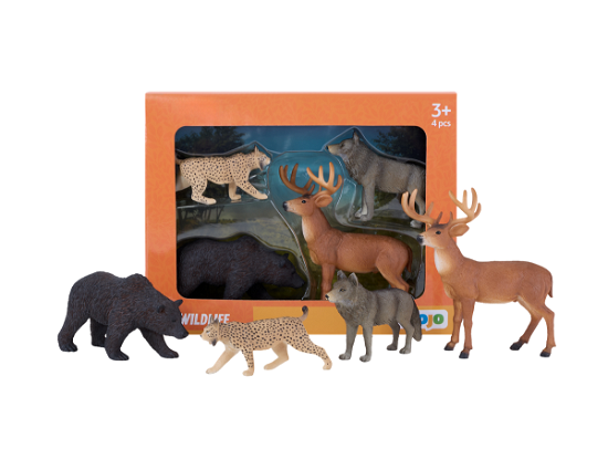 Cover for Mojo · Mojo - Starter Set Forest - Wild Animals 4 Pcs (mj-380036) (Toys)