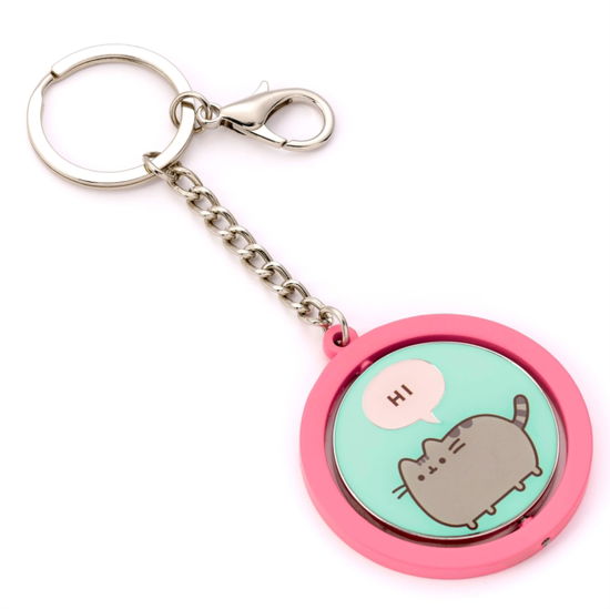 Cover for Pusheen · Pusheen The Cat Pink &amp; Blue Hi . Bye Spinning Keyring (MERCH) (2024)