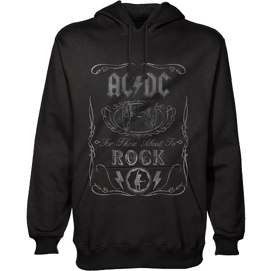 AC/DC Unisex Pullover Hoodie: Cannon Swig - AC/DC - Merchandise - Perryscope - 5055979988366 - 30. desember 2019