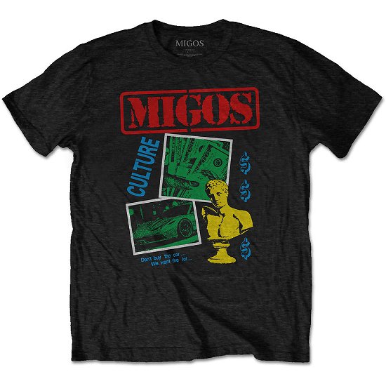Migos Unisex T-Shirt: Don't Buy The Car - Migos - Koopwaar -  - 5056170676366 - 