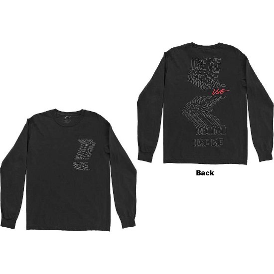 PVRIS Unisex Long Sleeve T-Shirt: Use Me (Back Print) - Pvris - Merchandise -  - 5056561007366 - 