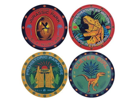 Cover for Jurassic Park · JURASSIC PARK - 4 Embossed Metal Coasters (Toys)