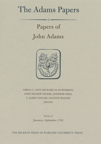 Cover for John Adams · Papers of John Adams - Adams Papers (Hardcover Book) (2003)