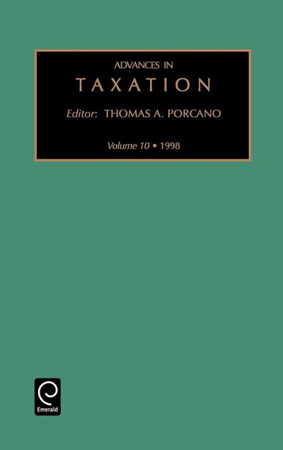 Cover for Thomas M. Porcano · Advances in Taxation - Advances in Taxation (Hardcover Book) (1998)
