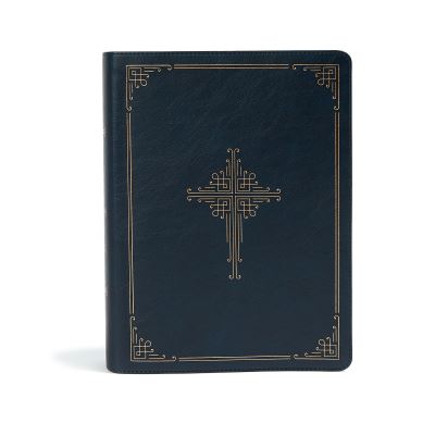 Cover for Holman Bible Staff · CSB Ancient Faith Study Bible, Navy LeatherTouch, Indexed (Lederbuch) (2021)