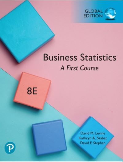 Cover for David Levine · Business Statistics: A First Course, Global Edition (Paperback Book) (2019)