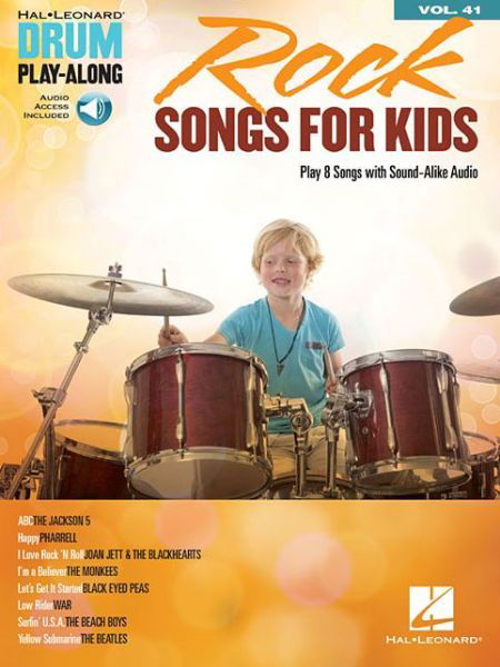 Cover for Hal Leonard Publishing Corporation · Rock Songs for Kids: Drum Play-Along Volume 41 (Buch) (2016)