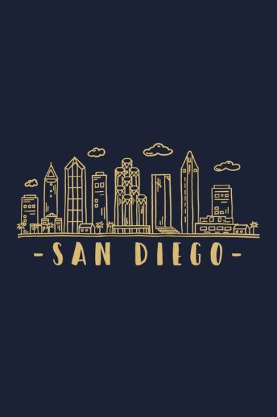 San Diego Skyline - Dave's City Skyline Essentials - Książki - Independently Published - 9781650768366 - 25 grudnia 2019