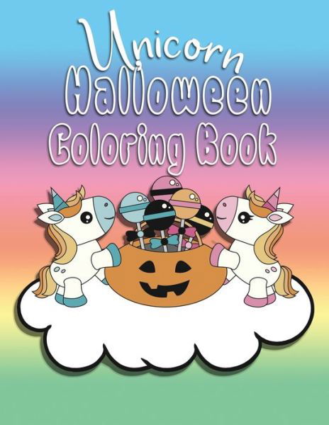 Cover for Nimble Creative · Unicorn Halloween Coloring Book (Paperback Bog) (2019)