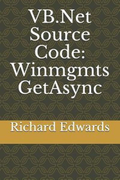 Cover for Richard Edwards · VB.Net Source Code (Pocketbok) (2018)