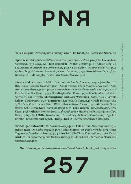 Cover for Michael Schmidt · PN Review 257 - PN Review (Paperback Book) (2021)