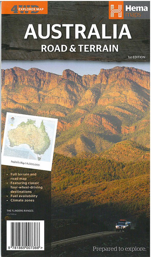 Hema Maps: Australia Road & Terrain - Hema Maps - Livros - Hema Maps - 9781865007366 - 8 de outubro de 2014