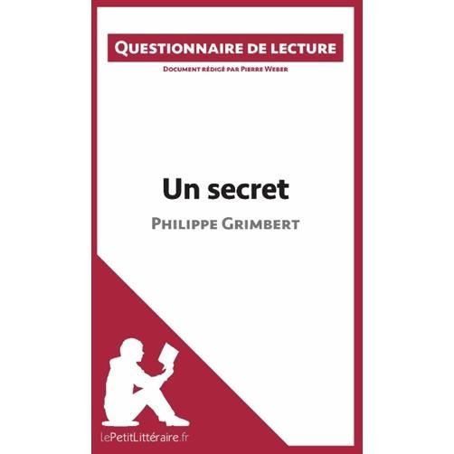 Cover for Pierre Weber · Un secret de Philippe Grimbert (Pocketbok) (2015)