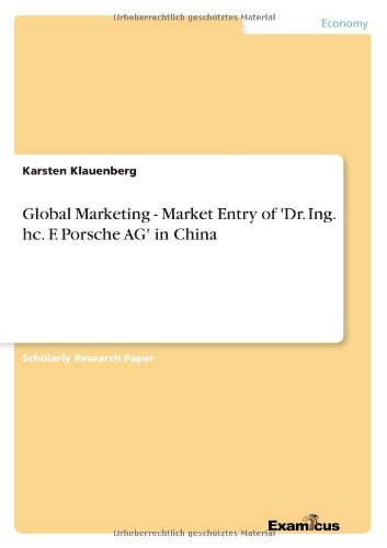 Cover for Klauenberg · Global Marketing - Market En (Book) (2012)