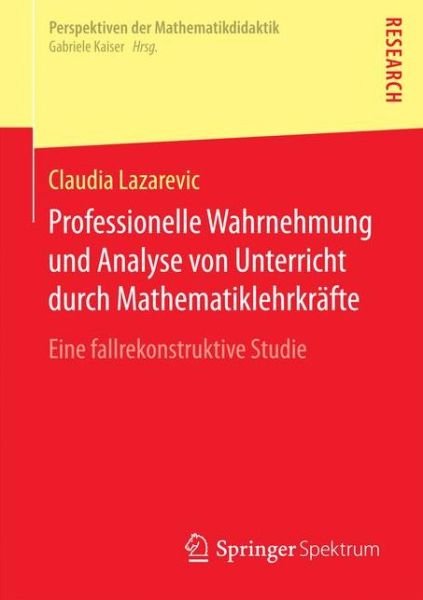 Cover for Lazarevic · Professionelle Wahrnehmung un (Book) (2016)
