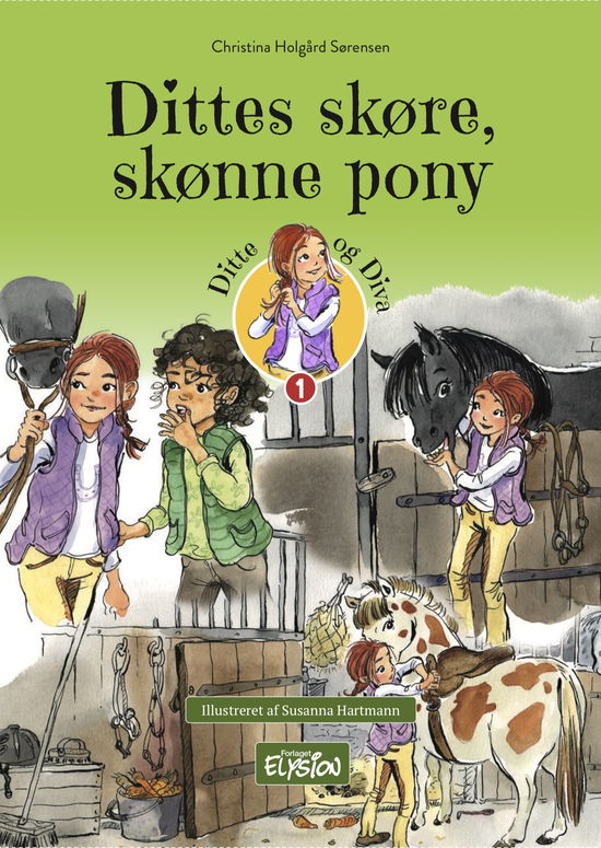 Cover for Christina Holgård Sørensen · Ditte og Diva: Dittes skøre, skønne pony (Innbunden bok) [1. utgave] (2020)