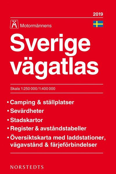 Motormännens Sverige vägatlas 2019 - Norstedts - Books - Norstedts - 9789113094366 - February 6, 2019