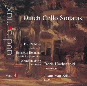 Cover for Doris Hochscheid &amp; Frans Van Ruth · Dutch Sonatas For Violoncello (CD) (2009)