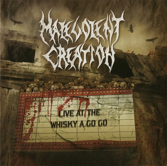 Cover for Malevolent Creation · Live At Whiskey A Go Go (Clear Vinyl) (LP) (2022)