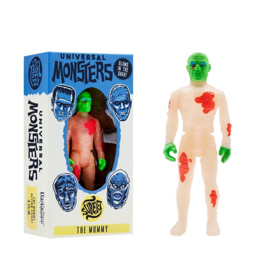 Universal Monsters Reaction Figure - The Mummy (Glow-In-The-Dark Costume Colors) - Universal Monsters - Merchandise - SUPER 7 - 0840049816367 - December 9, 2021