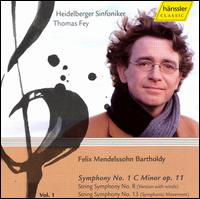 Symphonies No.1 - F. Mendelssohn-Bartholdy - Musikk - HANSSLER - 4010276019367 - 1. februar 2007