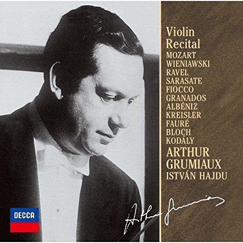 Cover for Arthur Grumiaux · Zigeunerweizen: Violin Recital (CD) (2021)