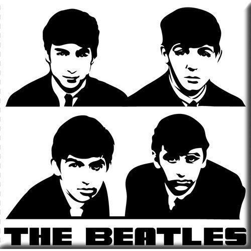 The Beatles Fridge Magnet: Portrait - The Beatles - Merchandise - ROCK OFF - 5055295308367 - 17. oktober 2014