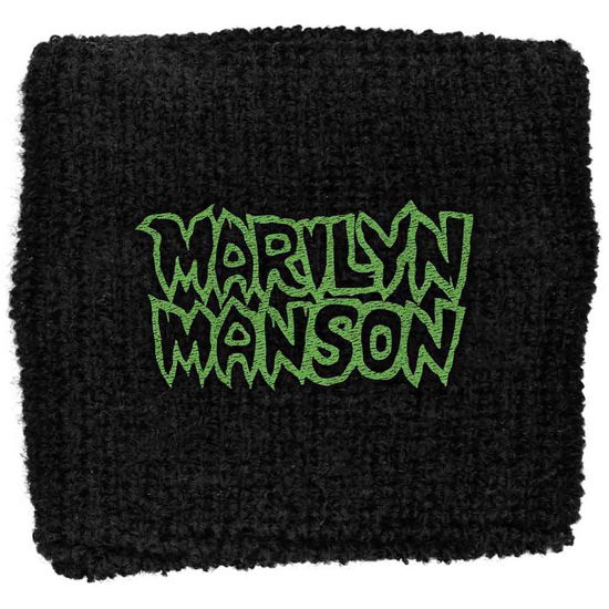 Marilyn Manson Embroidered Wristband: Logo (Loose) - Marilyn Manson - Merchandise -  - 5055339776367 - 