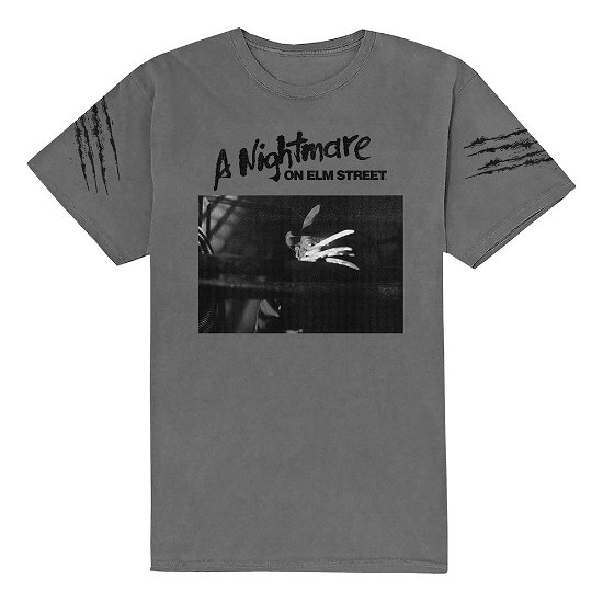 Cover for A Nightmare on Elm Street · A Nightmare on Elm Street Unisex T-Shirt: Sleeve Scratch (T-shirt) [size S] [Grey - Unisex edition]