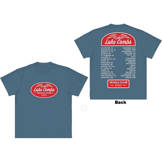 Luke Combs Unisex T-Shirt: Tour '23 Wings (Back Print & Ex-Tour) - Luke Combs - Marchandise -  - 5056737234367 - 