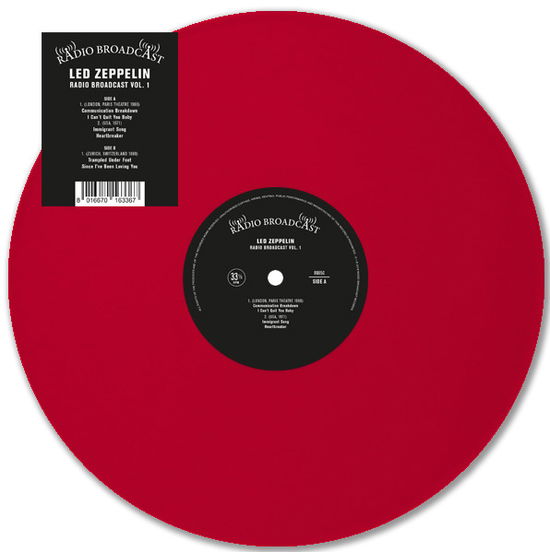 Cover for Led Zeppelin · Led Zeppelin - Radio Broadcast Vol. 1 (red Vinyl) (LP) (2024)