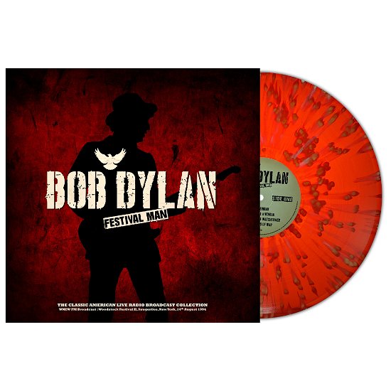 Cover for Bob Dylan · WNEW FM Broadcast Woodstock Festival II Suagerties NY 14th August 1994 (Red / White Splatter Vinyl) (LP) (2022)