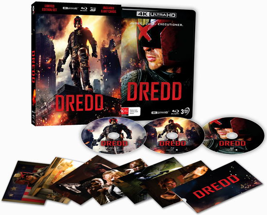 Dredd (2012) - Limited Edition 3D Lenticular Hardcase + Art Cards - 4k Ultra Hd - Elokuva - SCI-FI - 9337369042367 - perjantai 6. syyskuuta 2024