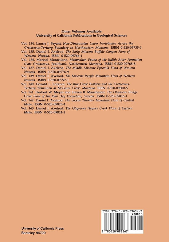 Cover for Albright, L. Barry, III · Biostratigraphy and Vertebrate Paleontology of the San Timoteo Badlands, Southern California - UC Publications in Geological Sciences (Paperback Book) (2000)