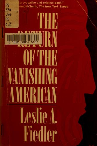 Cover for Leslie Fiedler · Return of Vanishing Amer (Paperback Book) (1992)