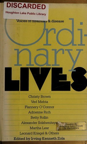Ordinary Lives - Irving Kenneth Zola - Livros - Applewood Books - 9780918222367 - 1982