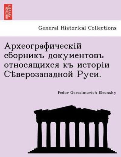 Cover for Fedor Gerasimovich Eleonsky · . (Paperback Book) (2011)