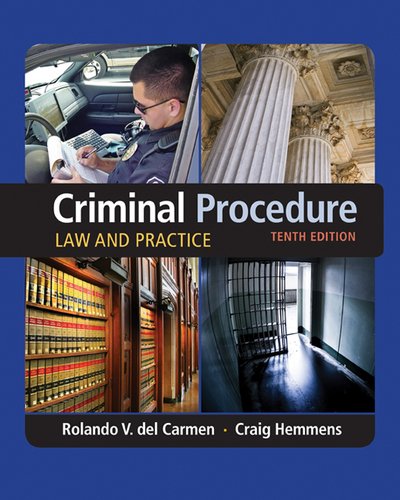 Cover for Del Carmen, Rolando (Sam Houston State University) · Criminal Procedure: Law and Practice (Hardcover bog) (2016)