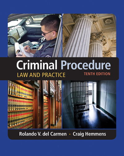 Cover for Del Carmen, Rolando (Sam Houston State University) · Criminal Procedure: Law and Practice (Gebundenes Buch) (2016)