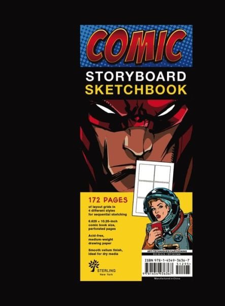 Cover for Sterling Publishing Co. Inc. · Comic Storyboard Sketchbook (Hardcover Book) (2019)