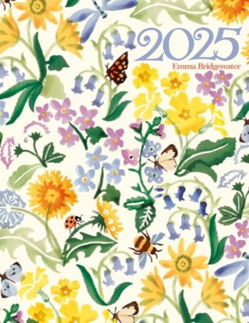 Emma Bridgewater Wildflowers Deluxe Diary 2025 - Carousel Calendars - Książki - Carousel Calendars - 9781529841367 - 23 sierpnia 2024