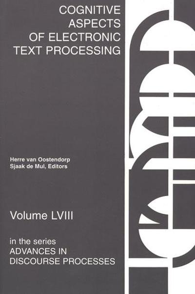 Cover for Herre Van Oostendorp · Cognitive Aspects of Electronic Text Processing (Paperback Book) (1996)