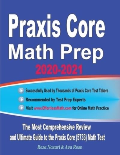 Cover for Ava Ross · Praxis Core Math Prep 2020-2021 (Paperback Book) (2020)
